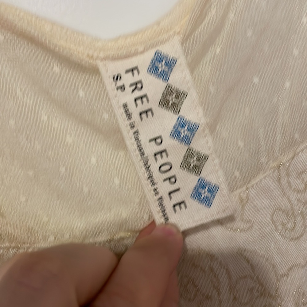 Gold Small Free People Bodycon Dress - Picture 3 of 4